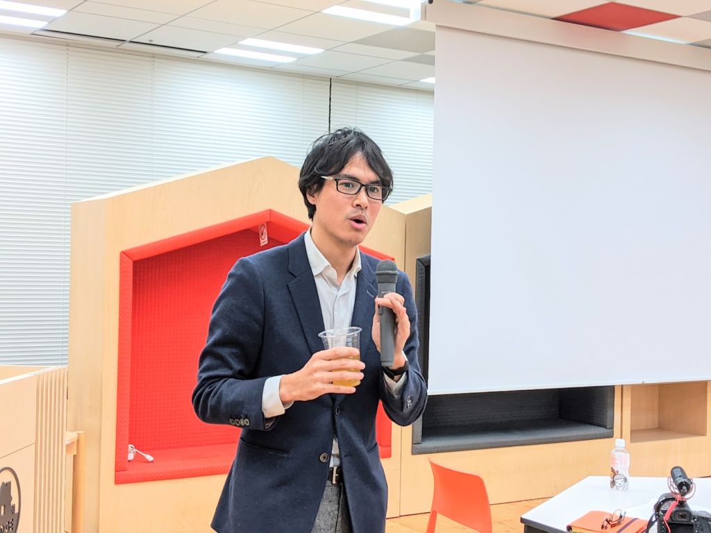 ヤフー中村氏の乾杯の音頭で始まったレセプション