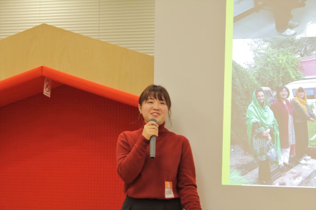 第2回コンペティションのICRC賞受賞者の石川奈津美さん。2019年11月に２週間、障がい者とソーシャルインクルージョンをテーマにパキスタンを取材した