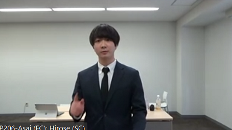  最優秀検察官賞を受賞した同志社大学の廣瀬亮さん