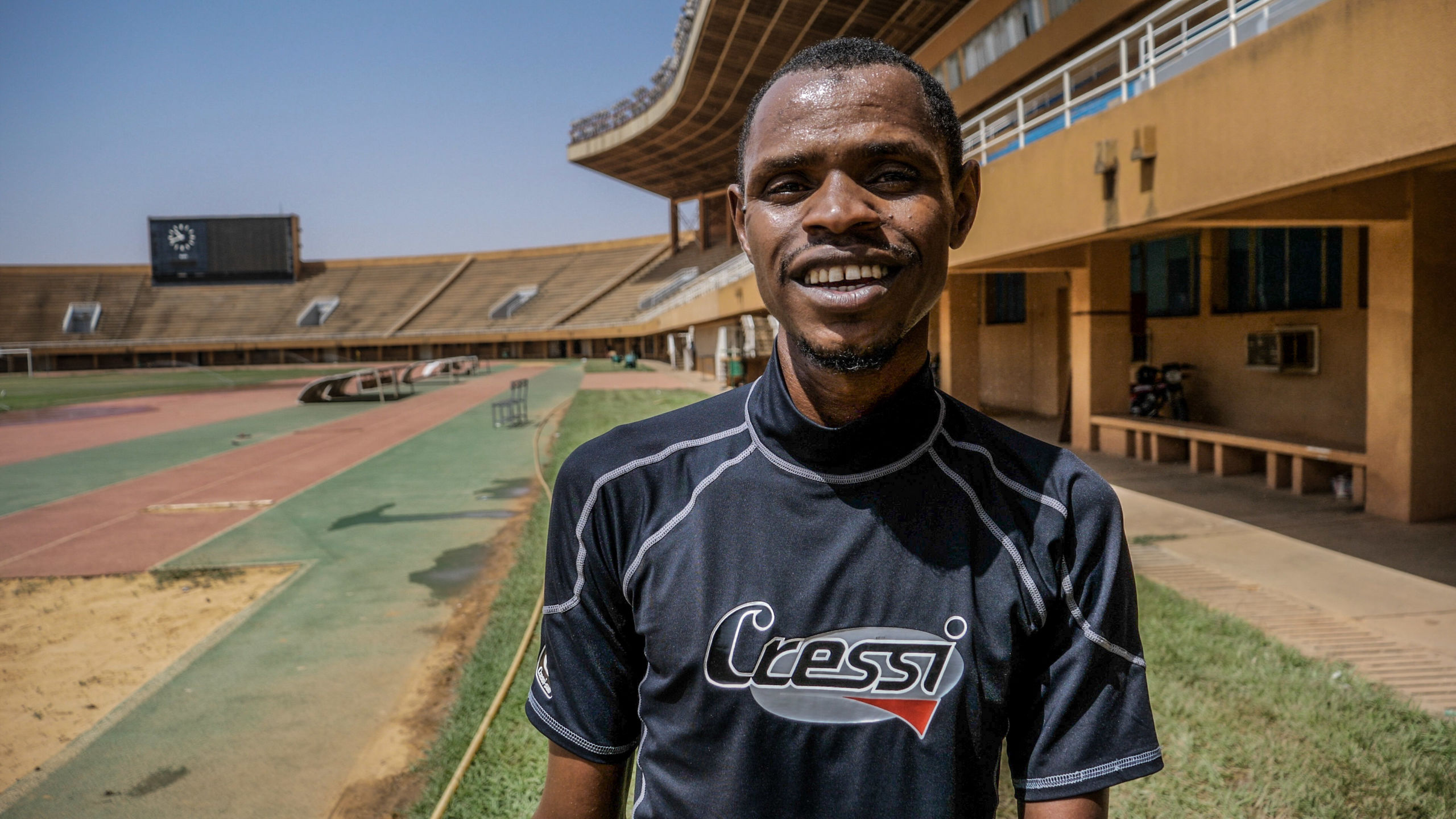 ニジェール選手団の1人として出場するイブラヒム・ダヤボー。