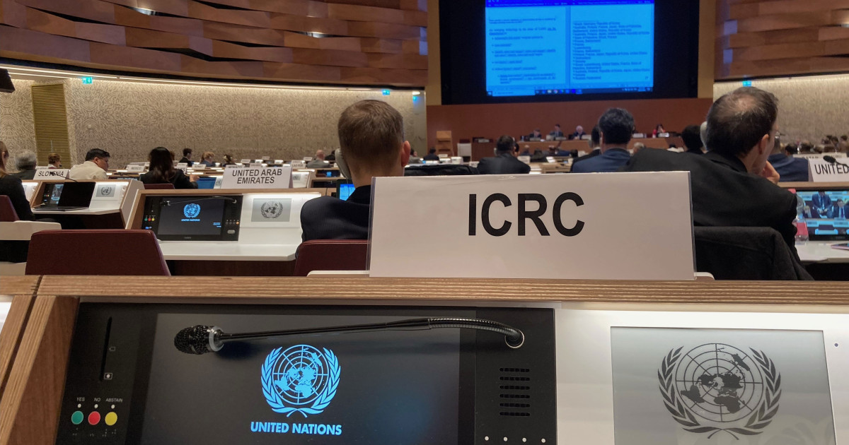 ジュネーブで開催された、特定通常兵器使用禁止制限条約(CCW)の枠組み内の自律型致死兵器システムに関する政府専門家会合