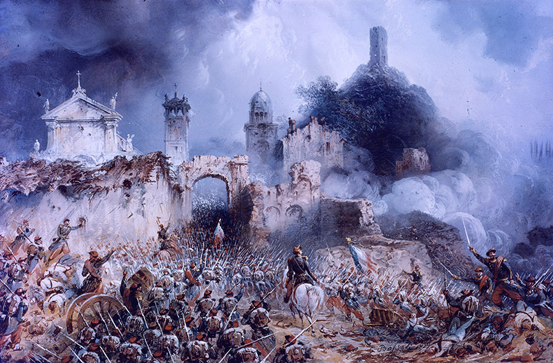 The Spanish Army's triumph at Bailén was the French Empire's first land defeat. Painting by José Casado del Alisal