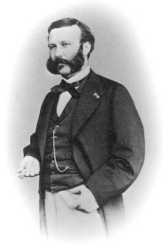 A photo of Henry Dunant, co-founder of the Red Cross