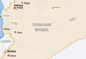 包囲下にあるシリアのマダヤやフア、ケフラヤに届けられた支援物資