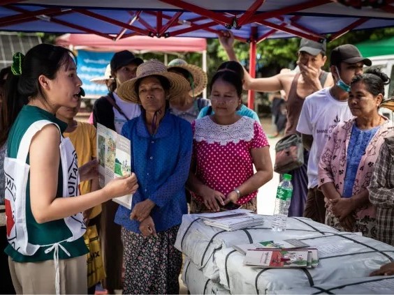 Earthquake response in Myanmar