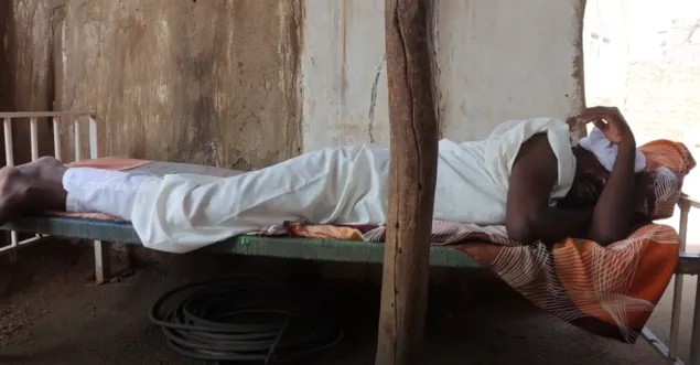 Sudan, Africa, sick, on the bed