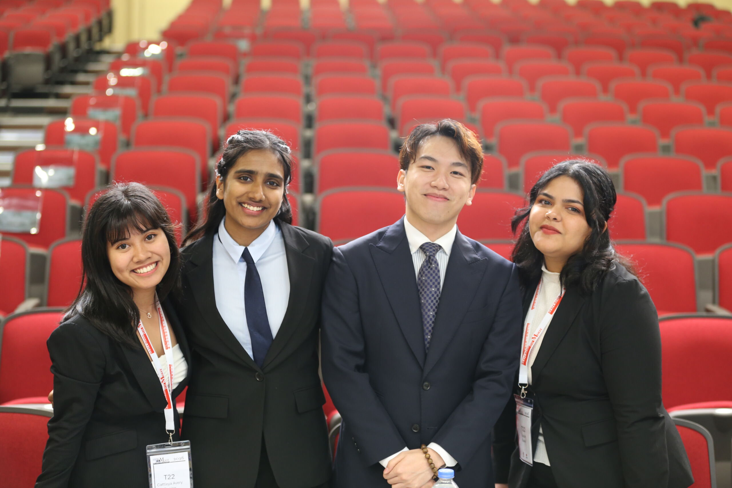 Award ceremony for a moot court